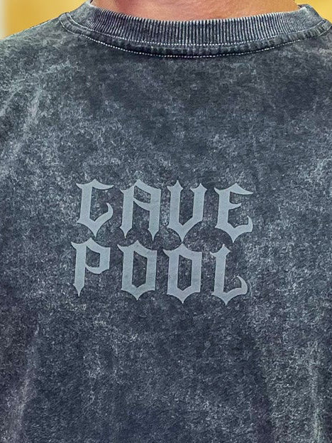 CAMISETA CAVEPOOL STONADA PRETA LOGO SKULL CLASSIC