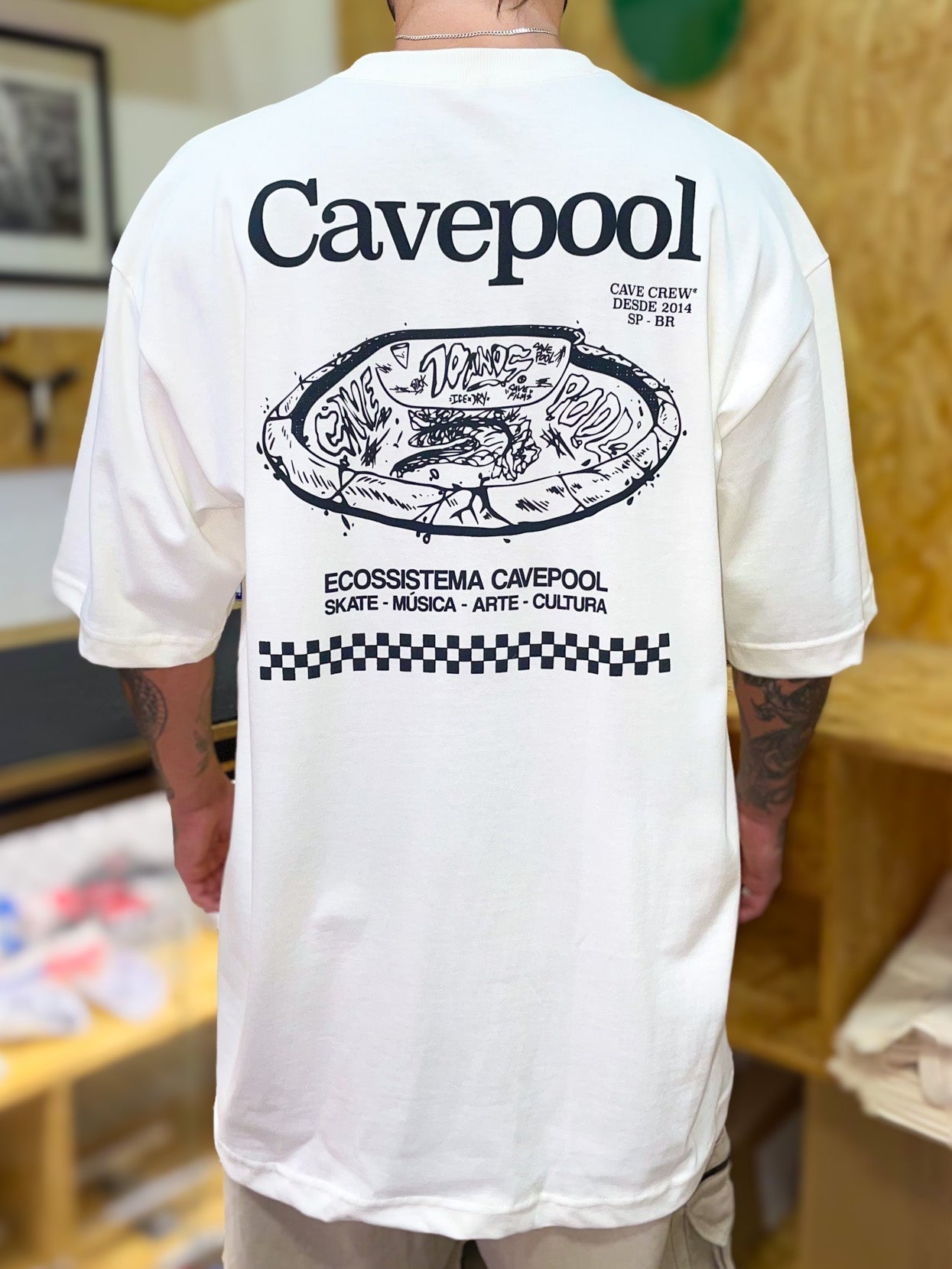 CAMISETA CAVEPOOL "POOL" OFF WHITE